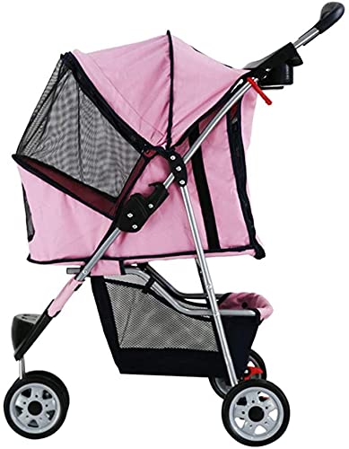 Carrito para Perros, Carrito de Paseo, Carrito para Perros medianos y Gatos, Cochecito de Lujo para Perros, Cochecito para Perros/Gatos/Mascotas