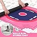Mahjong Mat,Gift for All Mahjong Lovers,Thickened Waterproof Non-Slip Noise Reducing Board Game Mat with Black Carrying Bag, Suitable for Mahjong, Solitaire, Board Games, Dominoes Games(Powder)