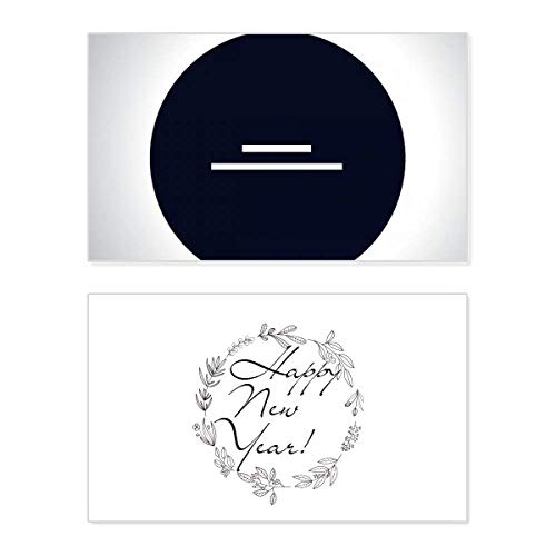 Tarjeta de felicitación White Music con diseño de Half Rest Note para recibir el año nuevo
