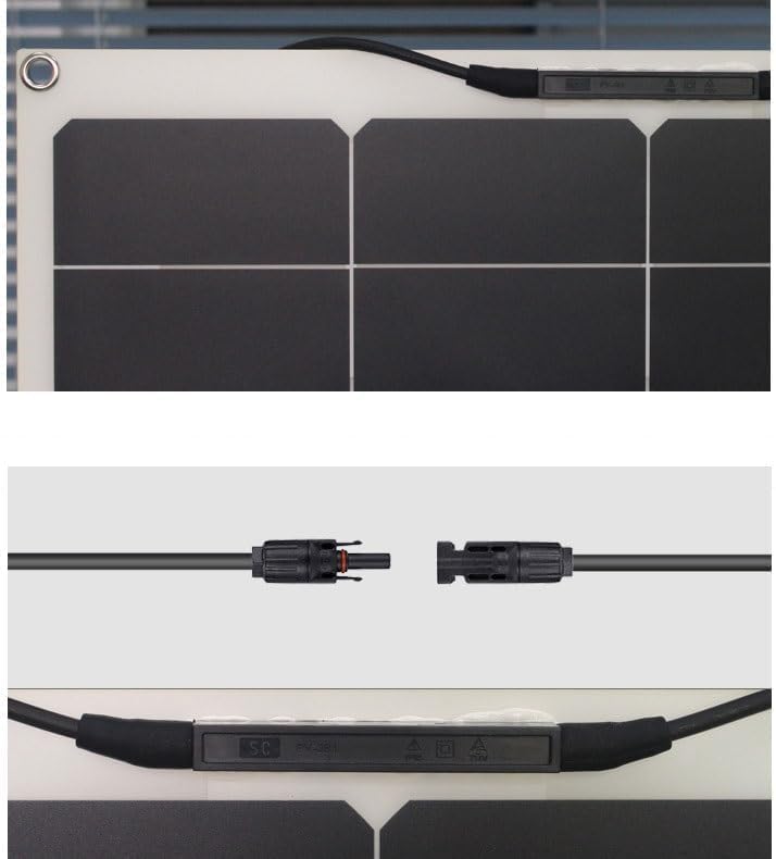 Miniatura 5 de CAJUCA Panel solar flexible de 18W, batería de energía solar monocristalina de alta eficiencia, Fuente de alimentación de emergencia de tablero de