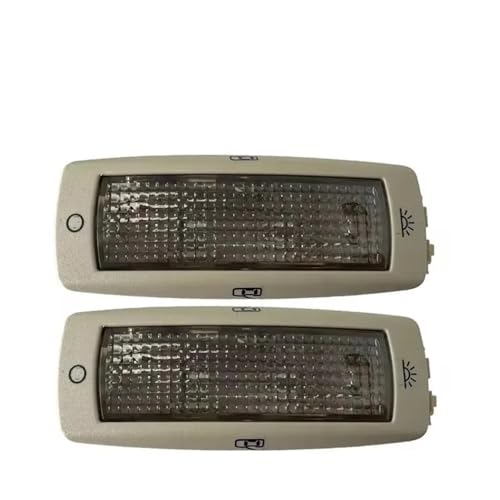 2 luces de lectura traseras de techo con doble interruptor para Skoda 3B0947291