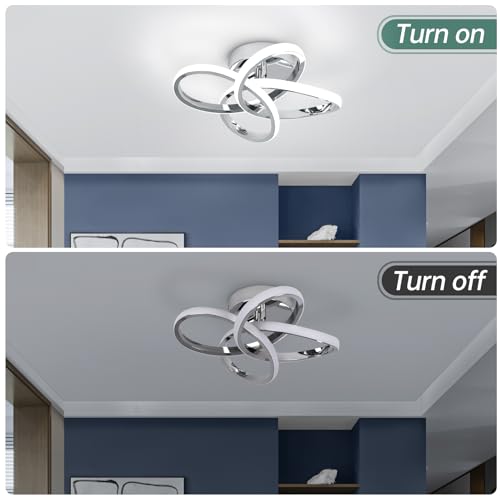 Image of CANEOE Modern Ceiling Light Fixture,Small Led Hallway Light Fixtures Ceiling Lamp,Creative Close to Ceiling Lighting for Hallway Bedroom Bathroom Balcony Stair Light Fixtures Ceiling Mount