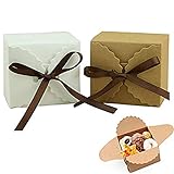 pralinenschachteln leer Einfach zu installieren- Jede Geschenkschachtel ist flach verpackt und zum Aufstellen bereit, wenn Sie diese verwenden möchten. Um eine Schmuckschachtel zusammenzubauen, falten Sie einfach alle vorgeritzten Linien und erstellen Sie zuerst den Boden. Sobald Sie dies getan haben, können Sie die Seiten nach unten falten, um sie an ihren Platz zu halten.