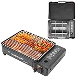 Outdoor Tischgrills Tragbarer Picnikgrill Gasgrill Grillwagen Tischgasgrill Mit Grillrost 2.2 Kw Grillfläche Uten Grill BBQ Portable Holzkohlegrills Campinggrill Für Terrasse Balkon Garten