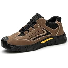 Roofing Shoes for Men - Indestructible Safety Hard Toe Non Slip Thick Sole Enhanced Grip Insulating Bottom, Breathable for Shingle Roof Construction Yard Garden Work