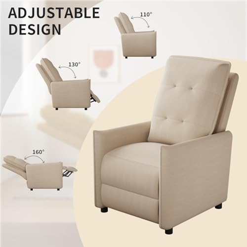 Sillón Plegable Terciopelo Beige miniatura 4