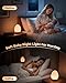 NICKLUC Egg Night Light for Nursery: Baby Night Lights Tap Lamp Stepless Dimming with Warm White and 7 RGB Colors Rechargeable Portable for Infant and Kids Bedroom Breastfeeding Sleep Aid