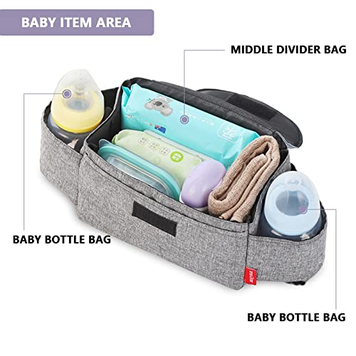 Organizador de carrinho universal | Saco de armazenamento de carrinho de bebê | Organizador de carri