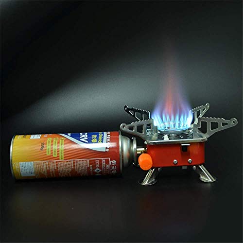 Yinsold Lin Windproof Foldable Stove Burner-Ultralight Camping Stove Portable Mini Outdoor Folding Metal Camping Gas Stove Windproof Furnace Burner Backpacking Hiking #TOP1