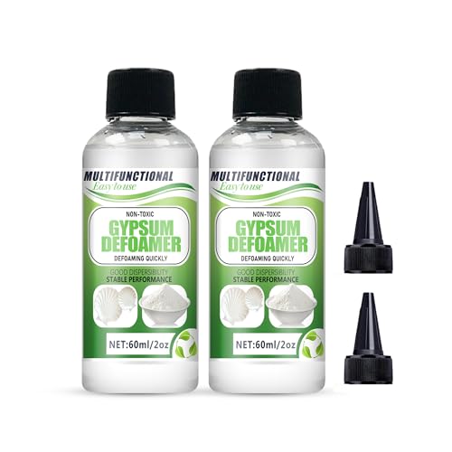 Plaster Defoamer Liquid - Anti-Foaming Formula for Bubble Removal in Handmade Plaster, Plaster Dolls, Chalk & Molds - Defoamer Suitable for DIY Crafts, Sculpting, Plaster Products (120ml)