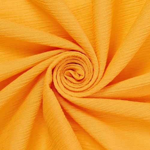 AK TRADING CO. 50" Wide 100% Cotton Island Breeze Gauze Fabric by The Yard  Lightweight, Breathable Material for Apparel, Crafts, Home Decor, Photoshoots, & DIY Projects (Gold, 10 Yards)