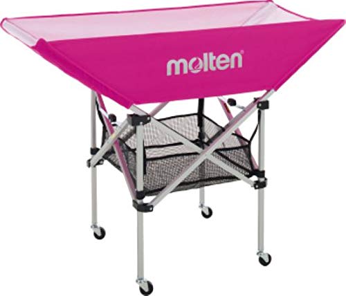 molten(モルテン) ボールカゴ 折りたたみ式平型ボールカゴ 背低 ピンク BK0032-P