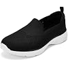 Puxowe Womens Slip-On Walking Tennis Shoes Low Top Comfortable Casual Travel Work Driving Sneaker