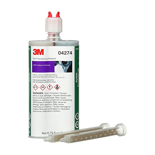 3M NVH Dampening Material 04274, Flexible, Non-Shrink, Non-Solvent, 200 mL Cartridge