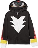 Sega Little Sonic The Hedgehog Shadow Costume Zip Up Fleece Hoodie-Boys 4-20, Black, 4