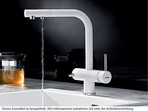 Robinet d'évier de cuisine avec douchette extractible Blanco Fontas-S II Silgranit