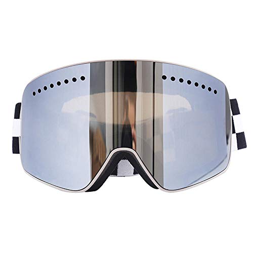 Lunettes de ski sphériques sans cadre UV400 pour hommes et femmes