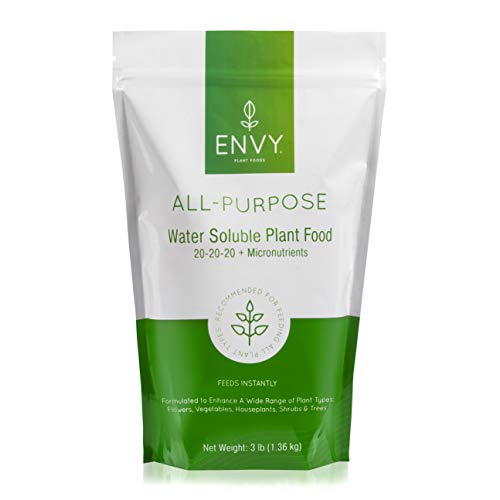 ENVY 20-20-20 All-Purpose Water Soluble Fertilizer with Micronutrients, 3 lb Pouch