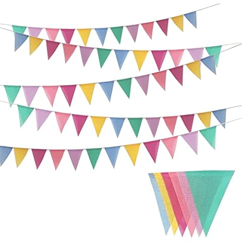 Jizxol Guirnalda de banderines para exteriores, resistente a la intemperie Cover