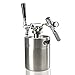 NutriChef Pressurized Growler Tap System - Stainless Steel Mini Keg Dispenser Portable Kegerator Kit - Co2 Pressure Regulator Keeps Carbonation for Craft Beer, Draft and Homebrew - PKBRTP50 (64oz)
