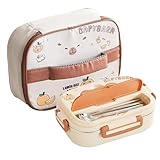 TADAYIM Edelstahl Brotdose Für Kinder - Auslaufsicherer Aufbewahrungsbehälter | Brotdose Für Mittagessen Und Snacks,Für Büro Picknick Schule Outdoor Reise Kinder Und Mädchen