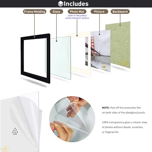 Image of ArtzFolio Wall Photo Frame D121 | Wall Photo Picture Frames Home & Wall Decoration | Dark Brown | Set of 31 Units | 4x6-18 Unit | 5x7-9 Unit | 6x6-2 Unit | 8x10-2 Unit
