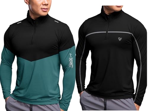 Image of Noble Monk Men's Active wear Regular Fit T Shirt |Full Sleeves |Casual T-Shirt for Men