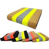 Firefighter Wallet Bifold Original Turnout Bunker Fabric Gear - Portefeuille Pompier (Black & Yellow)