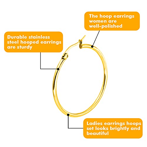 Orecchini Cerchio Argento Oro Orecchini a Cerchio