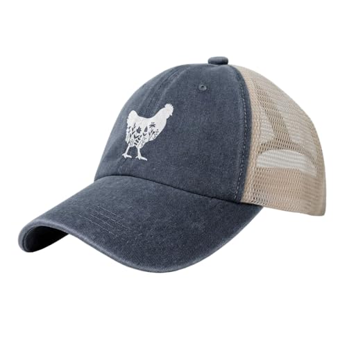Gorra trucker floral ajustable para mujer miniatura 1