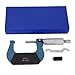 Dpofirs External Micrometer, 25-50mm Accurate Micrometer with Calibration Part for Industrial Machinist