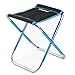 Azarxis Sgabello Pieghevole Sedia Leggera Portabile da Campeggio Spiaggia Sedie Pieghevole in Alluminio per Pesca Trekking Viaggio in Moto (Nero)