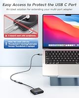 RAVIAD USB C Verlängerungs Kabel 50CM, USB Type C 3.2 Verlängerung – Ansicht 4