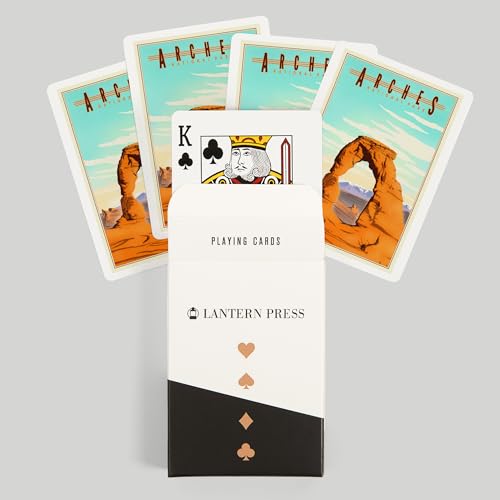 Baraja de Poker Lantern Press Arches National Park 52 cartas miniatura 6