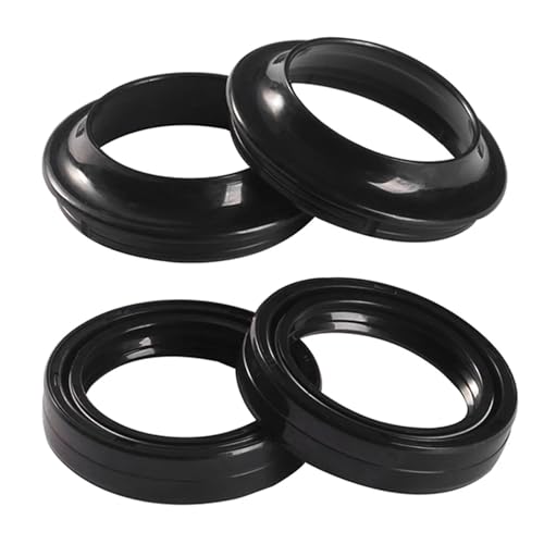 オートバイ用フロントフォークオイルシール&ダストカバー 125 CK125 150 200 PULSAR COMME PERSONNES PULSAR AGILITY RS R12 1999-2020用(2pcs oil 2pcs dust)