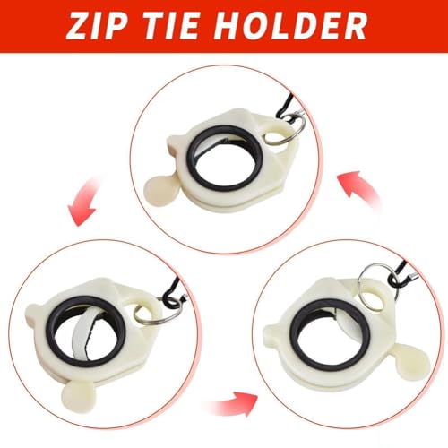Miniatura 3 de Elqubkan Organizador De Bridas Para Cables 5 Piezas,Soporte Para Bridas De Cinturón De Herramientas Para Bridas Con Cremallera De 4 8 12 18 Pulgadas, De Bridas Para Cables Sin