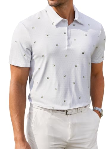 Polo de golf para hombre ERECT PEAK con tejido que absorbe humedad, secado rápido y protección UPF50+ (Tallas S-XXL) miniatura 1