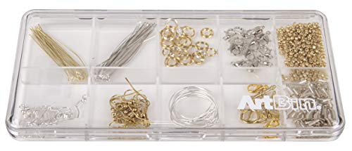 Image of ArtBin 6907AB Slim Line 10 Compartment Small Art & Craft Organizer, [1] Plastic Storage Case, Clear (Pack of 6)