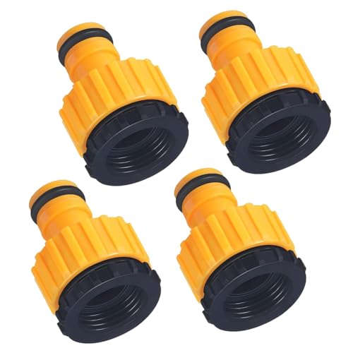 Garden Hose Tap Connectors 4Pcs Set Universal Garden Tap Connector Easy Hose Tap Connector with Leak-Proof Fit Durable Tap Hose Connector for Outdoor Use