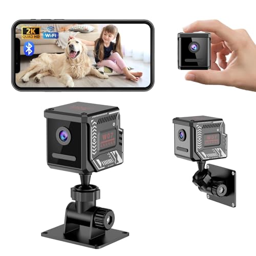 YUEYUAN Mini Spy Camera, Hidden Camera with 130° Wide Angle, Secret Camera, 4K HD Spy Cam, with 1500 MAh Battery, Small Secret Camera For Home, Office And Pets, with Motion Detection Night Vision