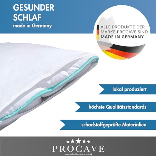PROCAVE Feinflanell - Schutzbezug für Kissen in der Größe 100 x 100 cm Kissenbezug aus 100% Baumwolle mit Reißverschluss - Made in Germany - schützt Das Kissen vor Verunreinigung