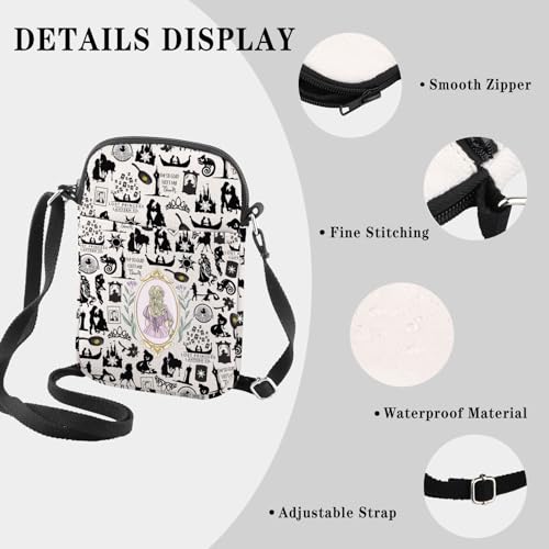 GJTIM Princess Gift Princess Merchandise Fairy Tale Princess Cartoon Movie Lover Gift Princess Crossbody Bag3