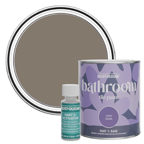 Rust-Oleum Water-Resistant Bathroom Tile Paint in Satin Finish - Windy Nook 750ml