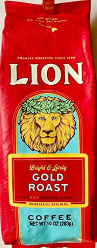 Lion Gold Coffee Whole Bean 10 Oz (New Packaging!) #TOP25