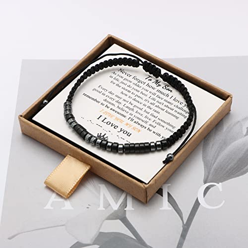Joycuff To My Son Bracelet From Mom Son Gift From Mom Inspirational Bracelets Birthday Christmas Mother's Father's Day Unique Gifts For Son #TOP2