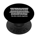 Nephrologist Definition Nierenarzt-Nephrologie-Geschenk PopSockets mit austauschbarem PopGrip