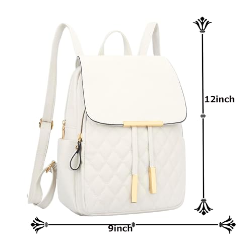 Image of Alice New Artistic National Style Oxford Large Capacity Girl Women's stylish Backpack under 500 (white)