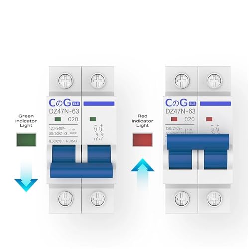 Disyuntor de CA bipolar de 16A para riel DIN interruptor de seguridad de 240V 3