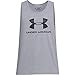 Under Armour Sportstyle Logo Tank, Canottiera Uomo, Grigio (Steel Light Heather/Steel Light Heather/Black (036), M