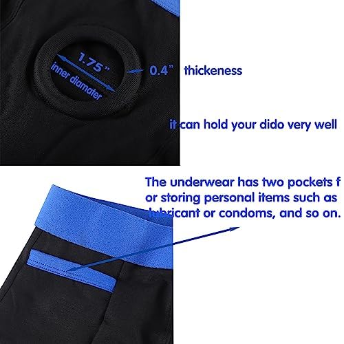Strap on Harness Panties Underwear, Plus Size Strapon Strapless Harness boxers brief for Men Women3